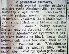 Zpráva z 26. listopadu 1907.