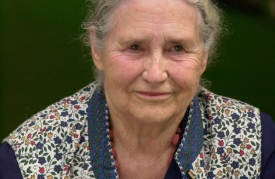 Britsk&aacute; spisovatelka Doris Lessingov&aacute;.