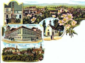Doupov na star&eacute; pohlednici.