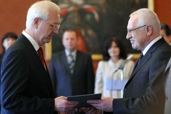 Prezident Václav Klaus jmenoval Jiřího Drahoše předsedou AV.