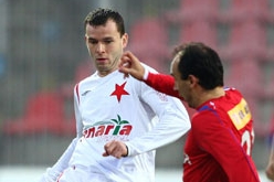 Franti&scaron;ek Dř&iacute;žďal (vlevo), obr&aacute;nce fotbalistů Slavie.