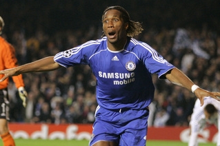 Didier Drogba, útočník fotbalové Chelsea Didier Drogba, útočník fotbalové Chelsea