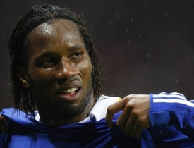 Didier Drogba, fotbalista Pobřeží slonoviny na soupisce Cheslea.