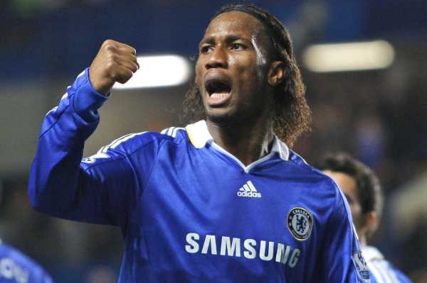 Didier Drogba, útočník fotbalistů Pobřeží slonoviny. Didier Drogba, útočník fotbalistů Pobřeží slonoviny.