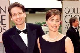 David Duchovny s manželkou Teou.