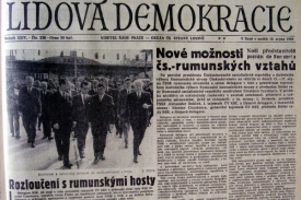 Lidová demokracie o závěru rumunské návštevy.