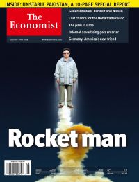 Tituln&iacute; str&aacute;nka magaz&iacute;nu The Economist.