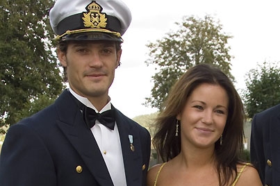 Švédský princ Carl Philip s Emmou Pernaldovou.