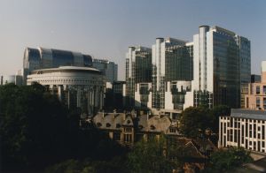 Budovy evropského parlamentu v Bruselu