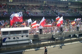 Polští fanoušci dorazili na Hungaroring v hojném počtu.