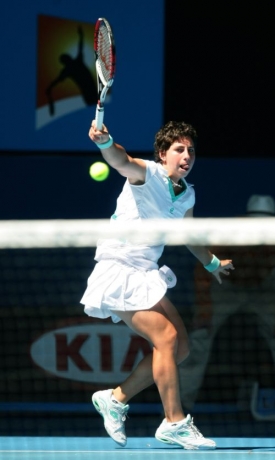 Carla Suar&eacute;zov&aacute; Navarrov&aacute; na leto&scaron;n&iacute;m Australian Open.