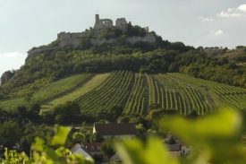 Ve Weinviertelu stoj&iacute; i hrad Falkenstein.