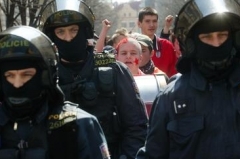 Fanoušci a policie_ilustrační foto