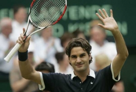 Wimbledonský šampion z předchozí pěti let Federer