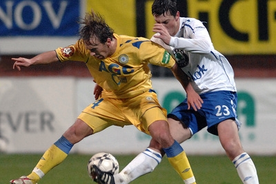 Momentka z utkání Mladá Boleslav - Teplice 1:1.