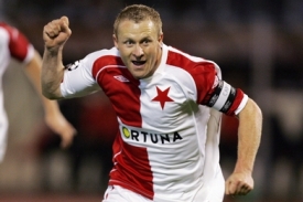 Útočník Slavie Stanislav Vlček