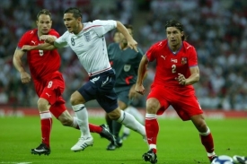 Zprava Zdeněk Grygera, Frank Lampard a Jan Polák.