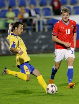 Jakub Řezn&iacute;ček z Česka (vpravo) a Maksym Pa&scaron;ajev z Ukrajiny.