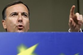 Eurokomisař pro vnitro a spravedlnost Franco Frattini.