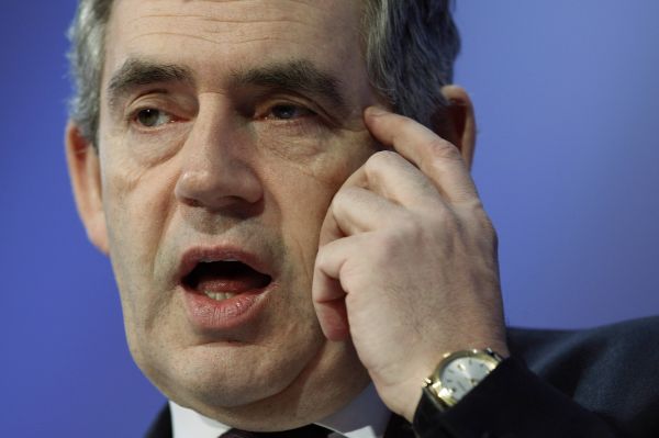 Britský premiér Gordon Brown.