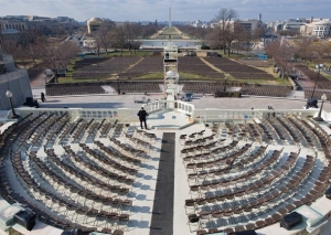 Hledi&scaron;tě ceremoni&aacute;lu, při kter&eacute;m bude Obama vstupovat do &uacute;řadu.
