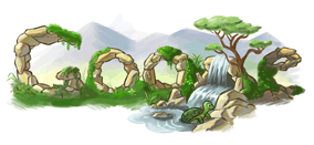 Logo, které Google používal na Den Země 22. dubna
