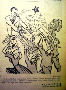 Vánoce 1948, dárky pro soudruha Gottwalda.