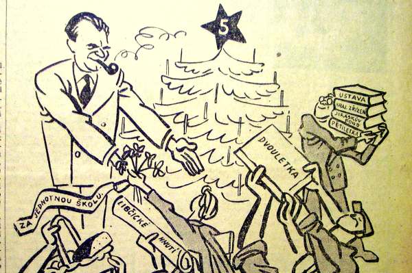 Vánoce 1948, dárky pro soudruha Gottwalda.
