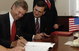 Richard Graber a Petr Nečas