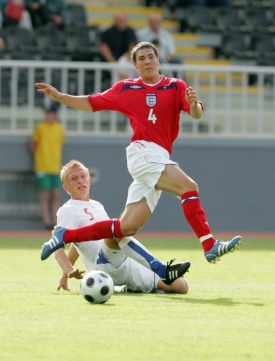Jan Hable (v pozad&iacute;) při leto&scaron;n&iacute;m mistrovstv&iacute;m Evropy 