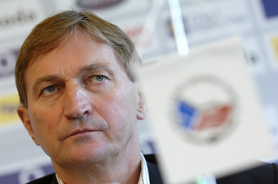 Trenér hokejové reprezentace Alois Hadamczik