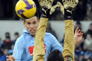 Marek Ham&scaron;&iacute;k, slovensk&yacute; fotbalista ve služb&aacute;ch Neapole.