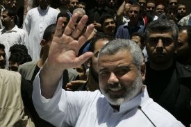 Vítězný Ismáíl Haníja (Hamas)