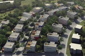 Visualizace nových rodinných domů na Hanspaulce. Visualizace nových rodinných domů na Hanspaulce.
