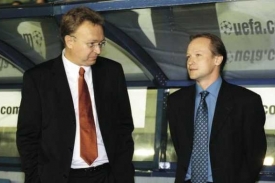 Ivan Hašek (vpravo) a Vlastimil Košťál debatují. Najdou společnou řeč?