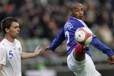 Francouzský fotbalista Thierry Henry