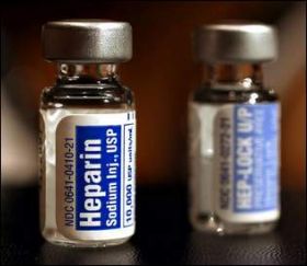 Hlavní podezřelý - heparin.