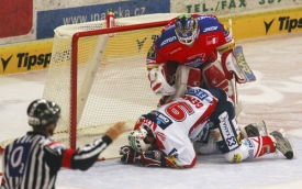 Českobudějovický brankář Roman Turek