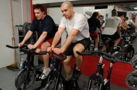 Jakub Klepiš (vpravo) a Tomáš Fleischmann na rotopedech.