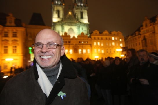 Michal Horáček přišel podpořit blob.