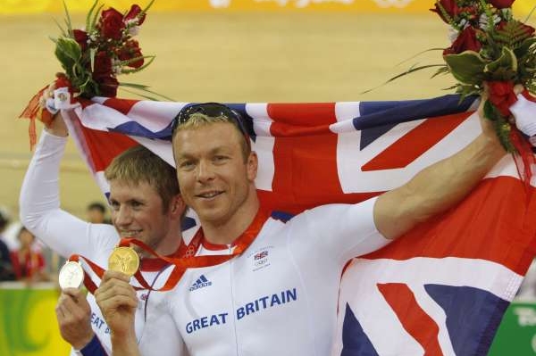 Nový fenomén her: skotský cyklista Chris Hoy.