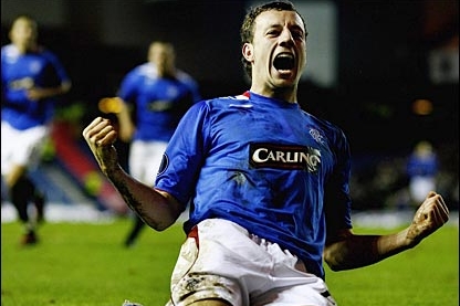 Alan Hutton, ještě v dresu Glasgow Rangers.