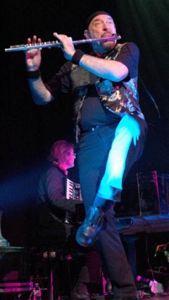Ian Anderson na koncertě Jethro Tull.