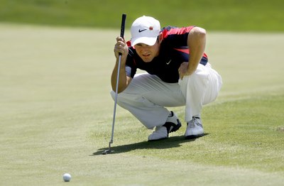 Trevor Immelman vede v turnaji Masters. Prozatím.