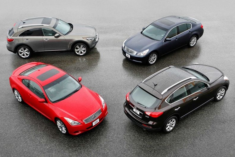 Nabídka japonské značky Infiniti bude zpočátku zahrnovat tři modely.