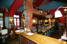Interiér restaurace Los v Oslu