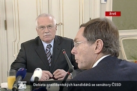 Prezidentská debata se senátory.