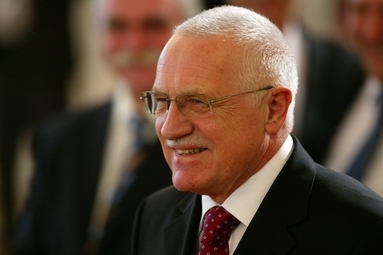 Václav Klaus při prezidentské volbě.