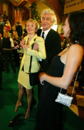 Český lev 2008 v Lucerně. Veronika Žilková, Jan Kaplický a žena Eliška.