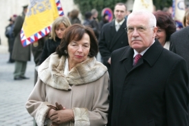 Livia Klausov&aacute; a V&aacute;clav Klaus